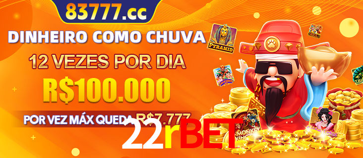 Banner do programa de recompensas Recomende para amigos do 22rbet, detalhando os bônus por convidar amigos, com prêmios que chegam a R$288.888.